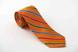 Orange with red, green and royal stripes (S229)