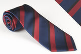 Wide Royal Blue, Medium Classic Red and Narrow Black Stripes (S142)