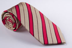 Bright Red and Gold Stripes(H1003)