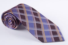 Purple and Lavender, Pink and Gold Plaid (P569)