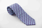 Purple with light blue paisley (P634)