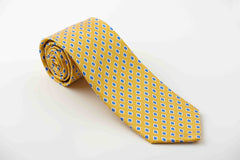 Yellow with royal blue and silver diamonds (P636)