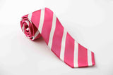 Fushia and white medium stripe (S219)