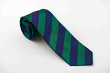 Green with navy medium stripes (S225)