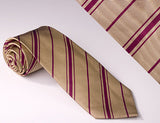 Old Gold With Crimson Bands (S106)
