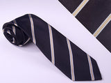 Wide Black Stripes And Narrow Gold And White Stripes (S118)