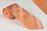 Medium Mandarin and Peach Stripes (S121)