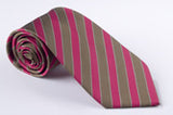 Dark Red, Moss Green, White Pinstripe (S166)