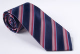 Large Navy, Medium Red and Small Light Blue Stripe (S182)