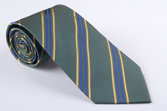 Kelly Green with Navy and Gold Stripes (S184)