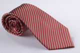 Narrow Red, Gold Stripes (S186)