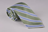 Framed Stripe in Green White and Blue (S190)