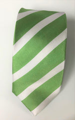 Lime green and white medium stripe (S221)