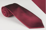 Maroon Smooth Finish Solid Tie (T301)